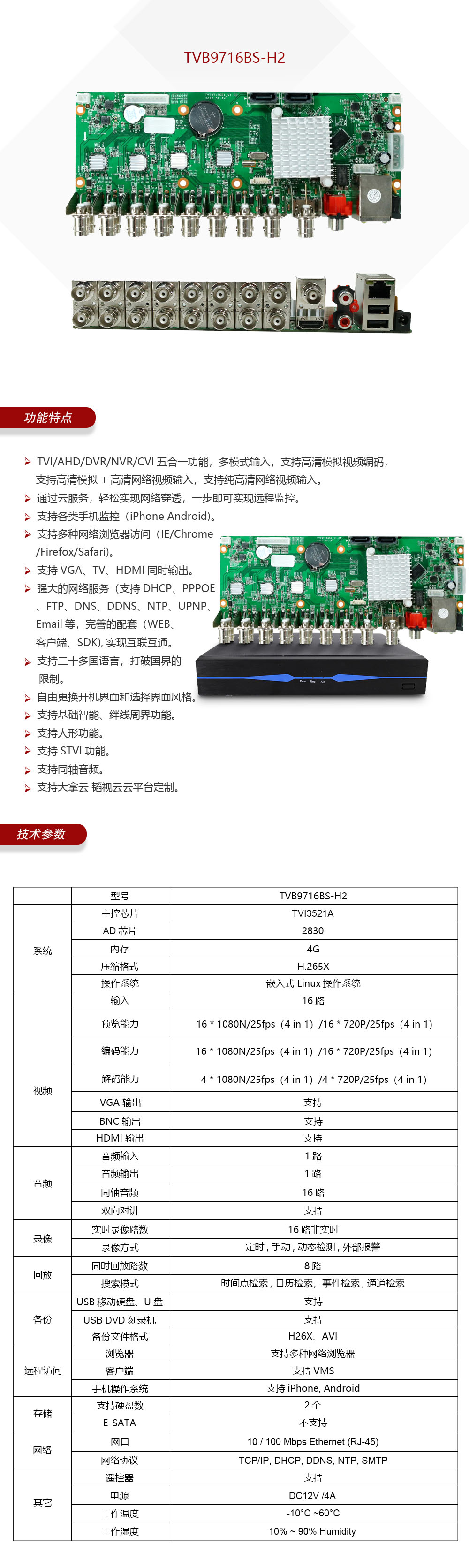 16路1080N预览实时 3521A 4G方案